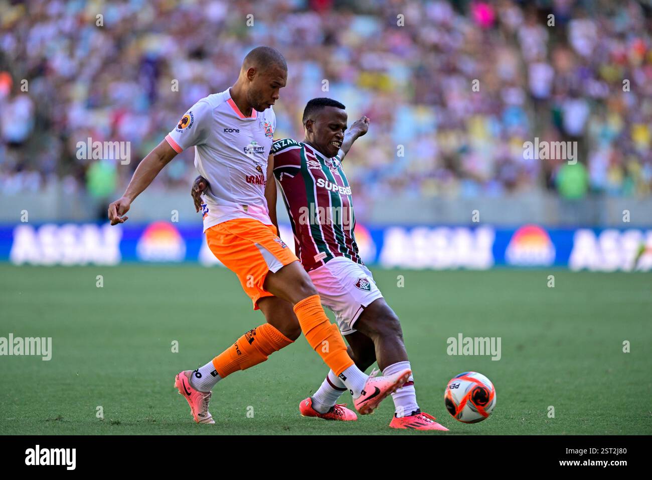 Rio de Janeiro, Brazil. 16th Feb, 2025. Jhon Arias of Fluminense during the Campeonato Carioca 2025 football match between Fluminense v Nova Iguaçu at Maracana Stadium. (Andre Ricardo/SPP) Credit: SPP Sport Press Photo. /Alamy Live News Stock Photo