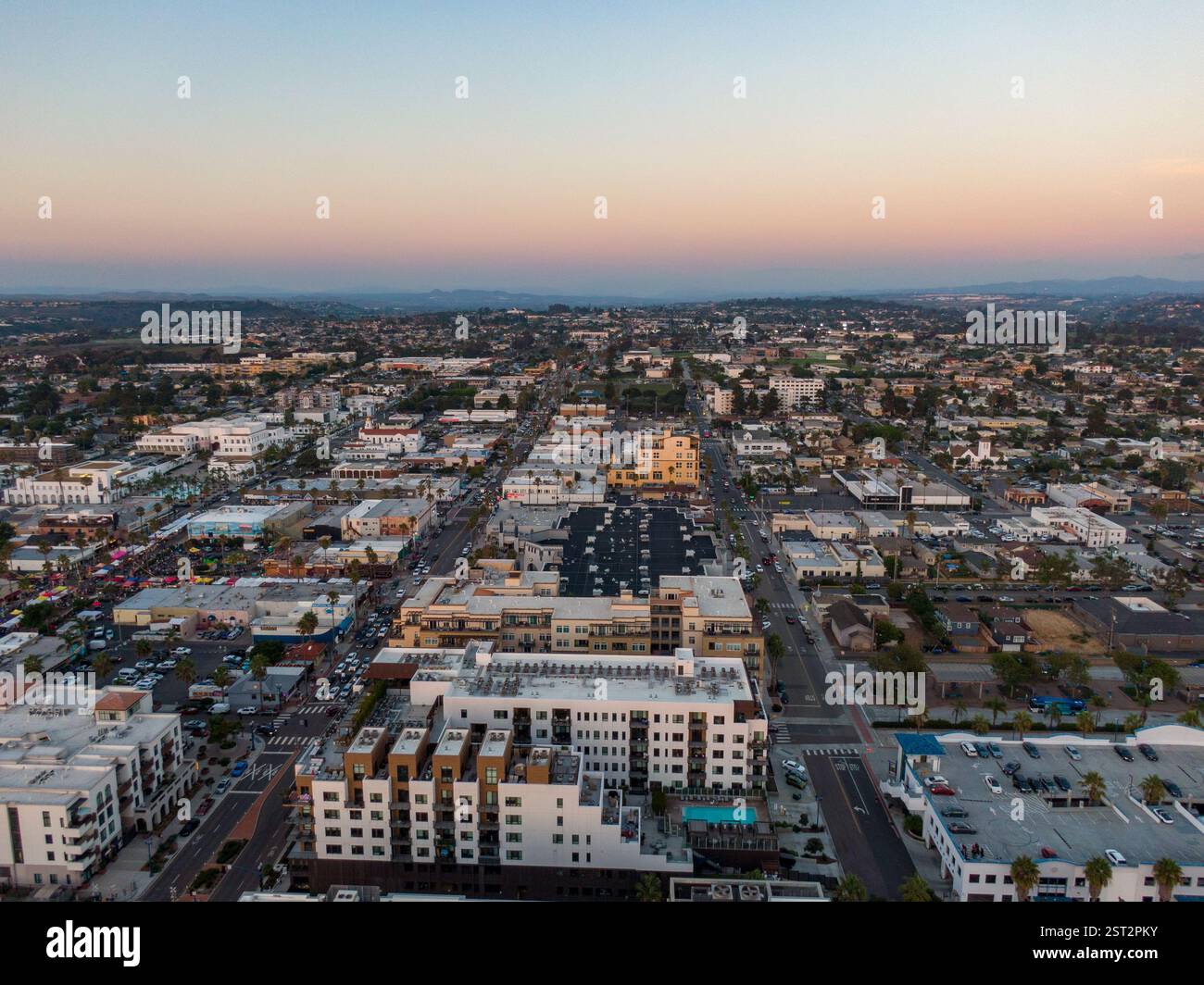 Aerial view oceanside city beach hi-res stock photography and images ...