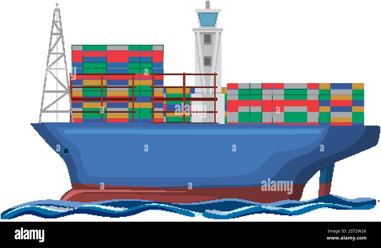 Shipping industry operations Stock Vector Images - Alamy