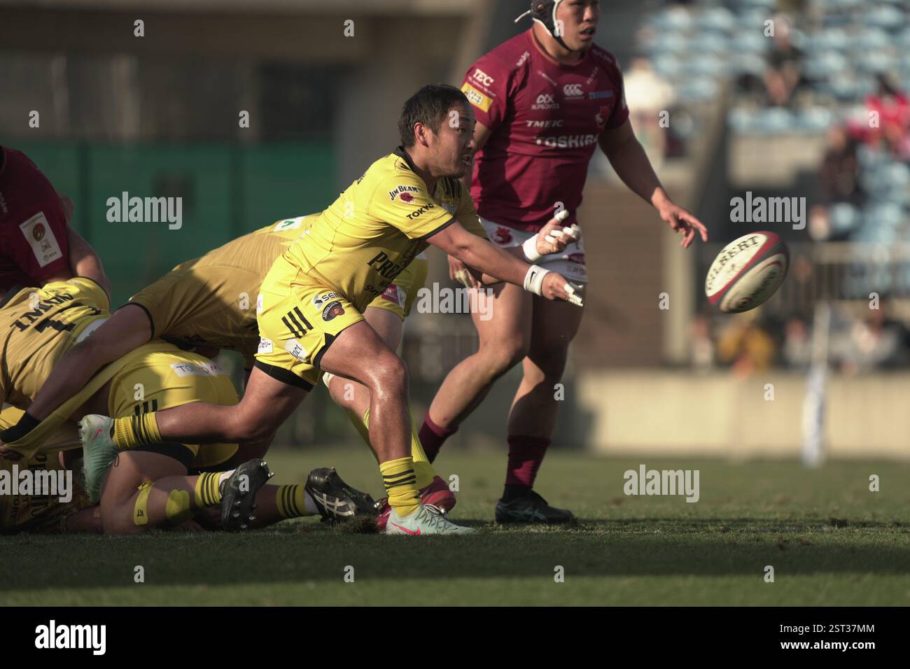 Sungoliath Yutaka Nagare during the 2024-25 Japan Rugby League One ...
