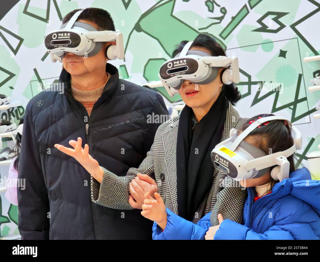 Vr Panda YANTAI, CHINA - FEBRUARY 16,2025 - Visitors experience the world's ...