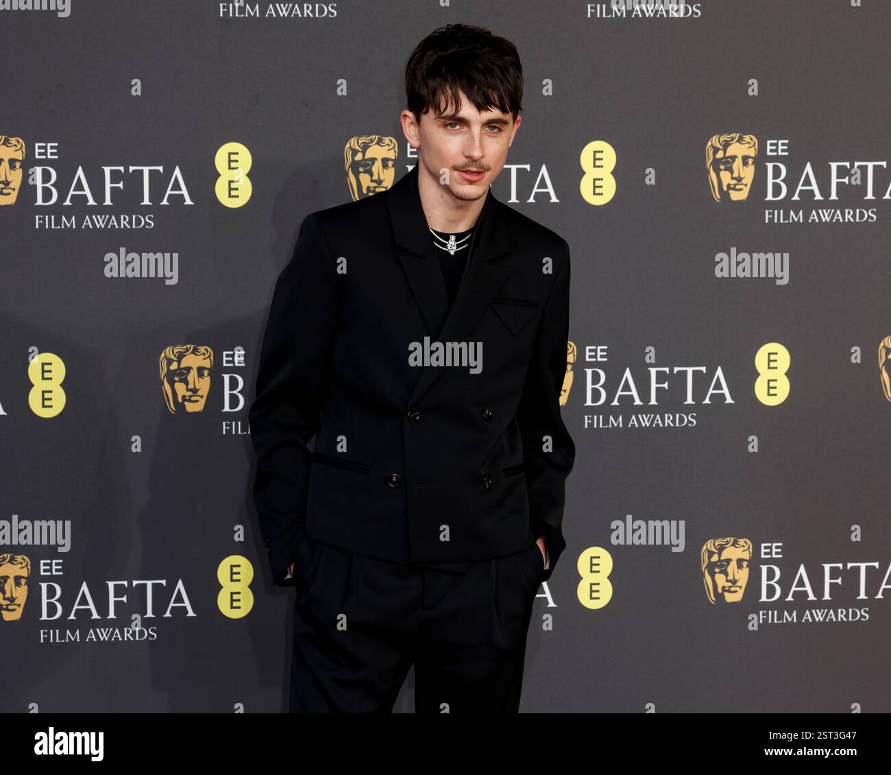 London, UK. 16th Feb, 2025. Timothée Chalamet at the BAFTA British