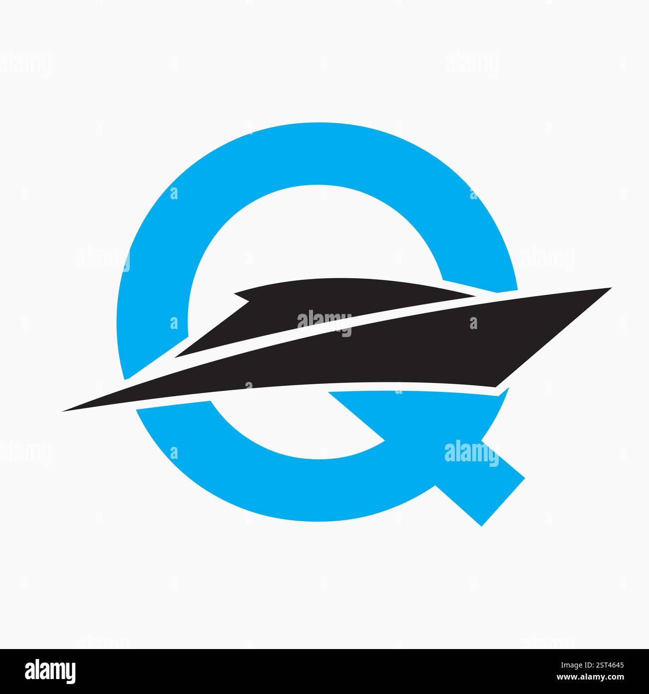 Initial Letter Q Boat Logo Concept For Sailor Symbol Vector Template ...