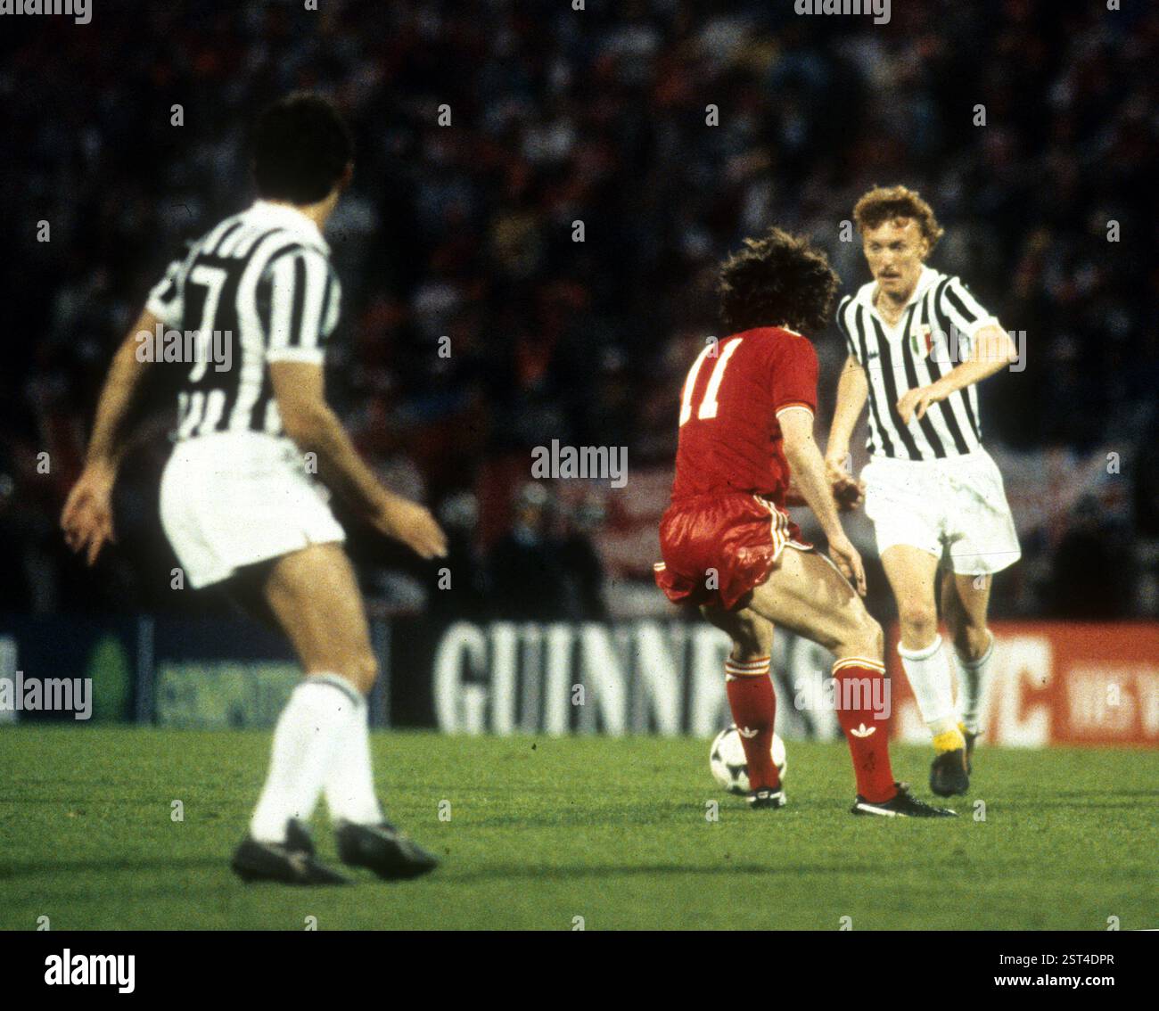 In action with zbigniew boniek of juventus hi-res stock