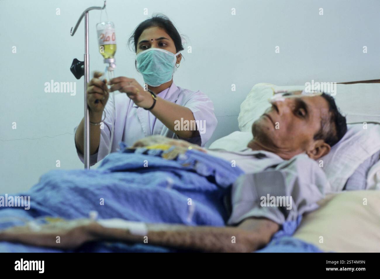 Stressed nurse india hi-res stock photography and images - Alamy