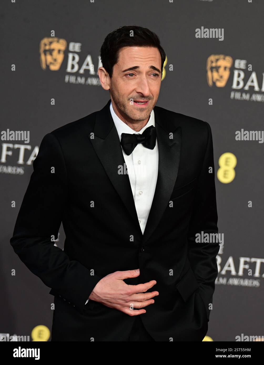 LONDON, UK. 16th Feb, 2025. Adrien Brody at EE BAFTA Film Awards 2025