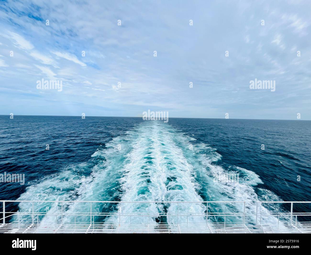 Ship waves - Smartphone Captured Stock Image