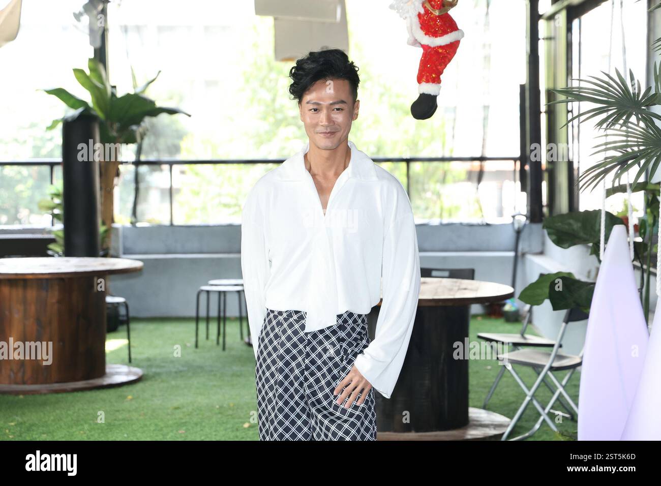 TAIPEI, CHINA - FEBRUARY 17, 2025 - Singer Sean Lin attends an iTunes ...