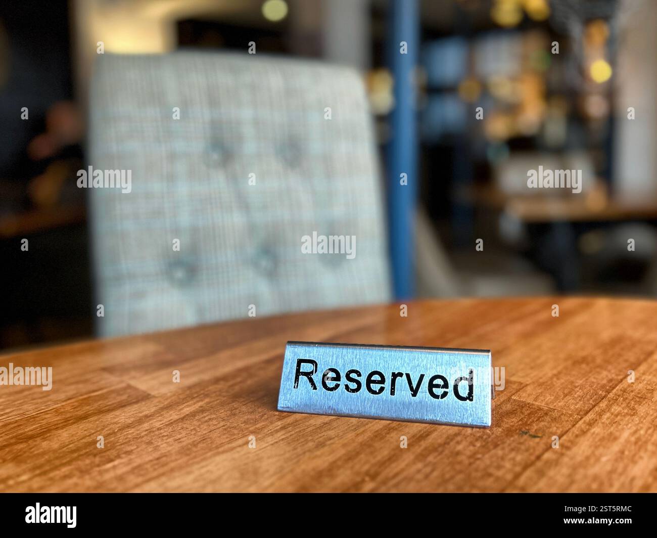 Table booked hi-res stock photography and images - Alamy