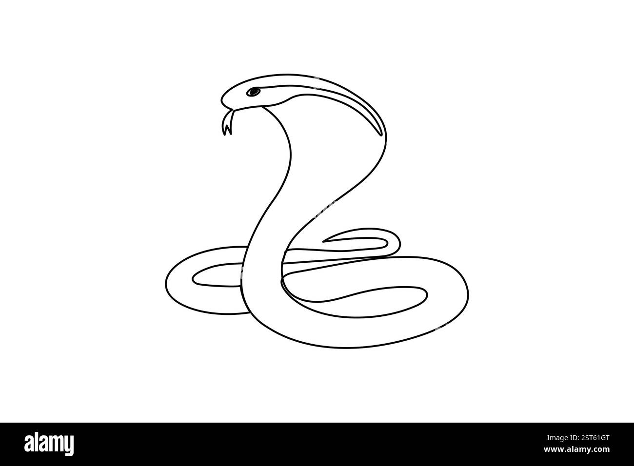 Simple snake icon single Stock Vector Images - Alamy