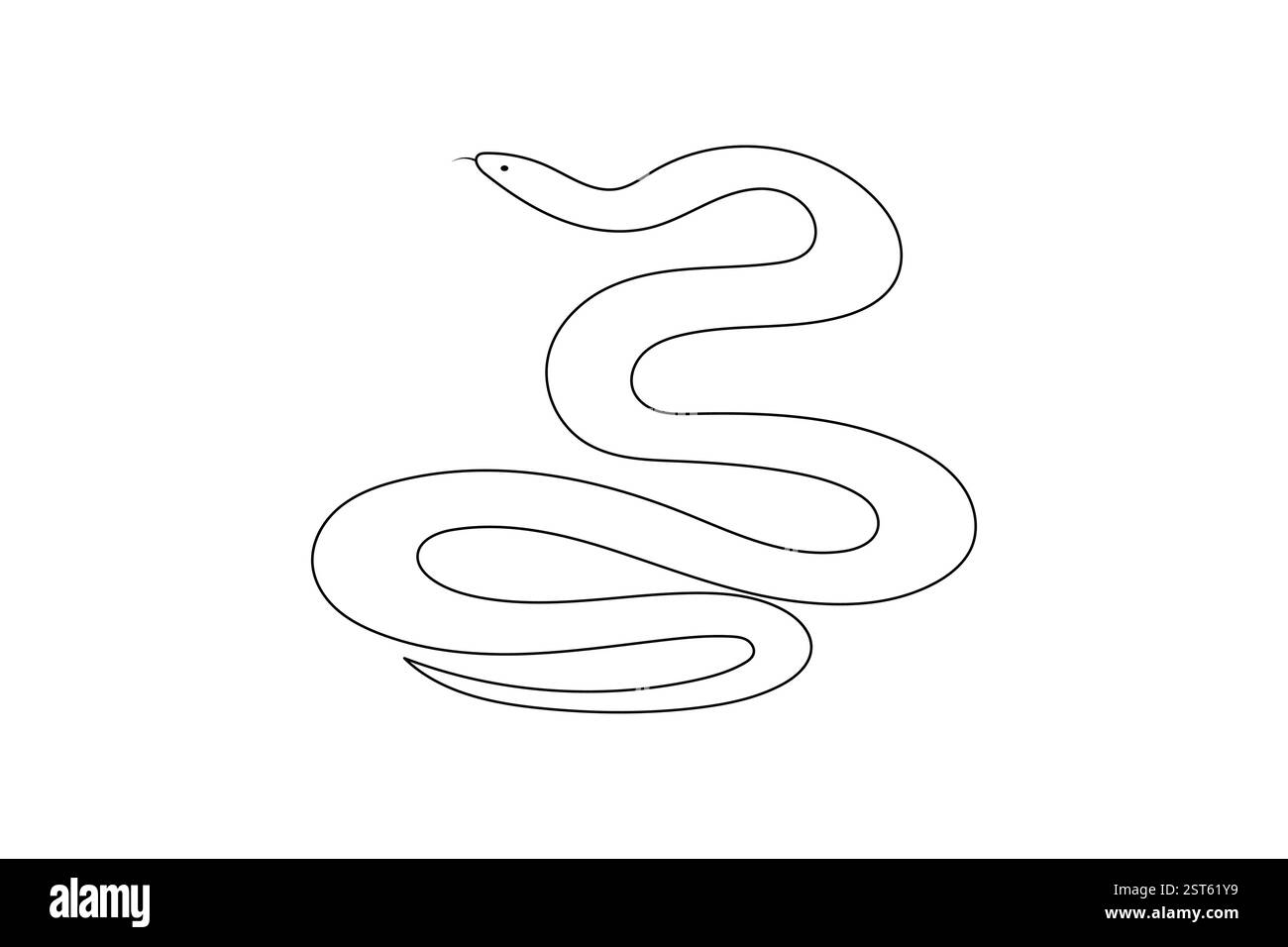 Snake head minimalist hi-res stock photography and images - Alamy
