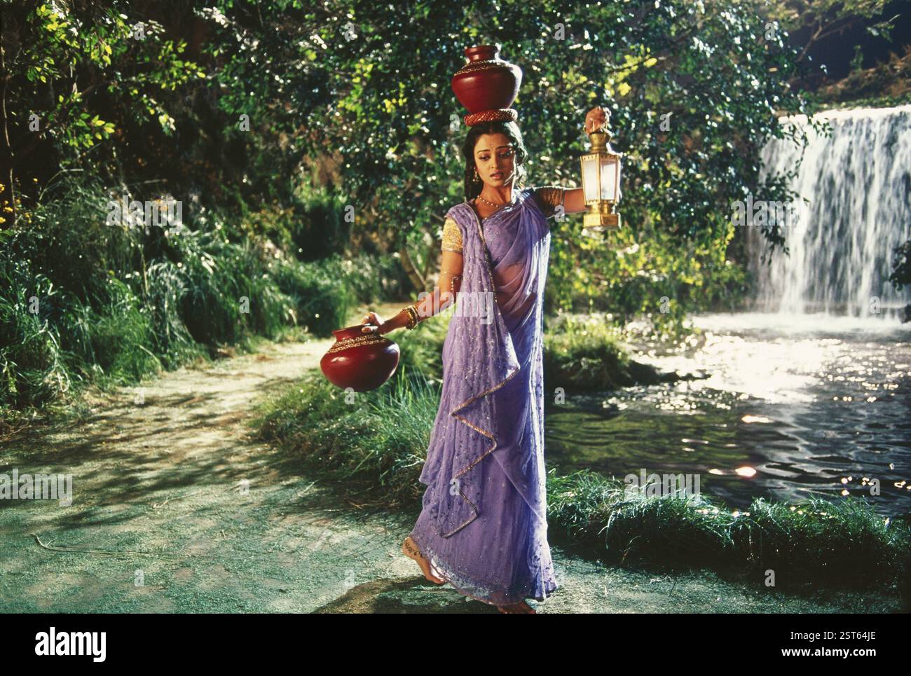 South Asian Indian Bollywood Film Actress Aishwarya Rai on the set of ...