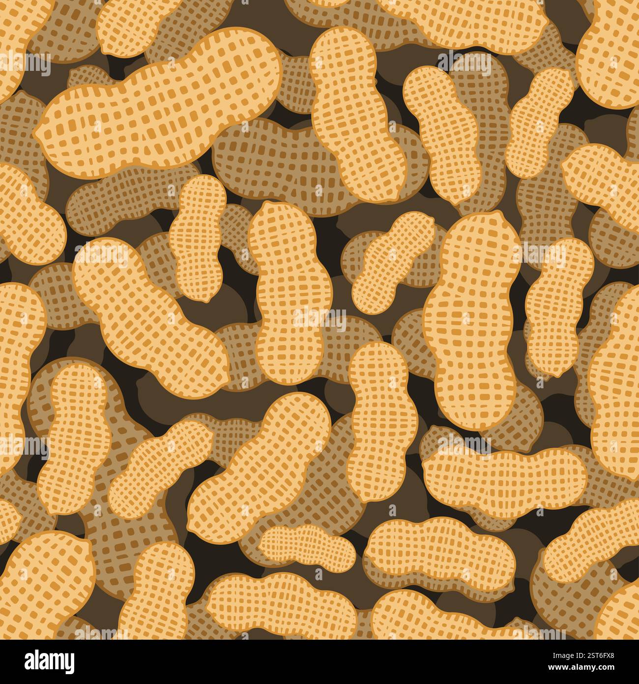 Peanut pattern seamless. Groundnut background Stock Vector Image & Art ...