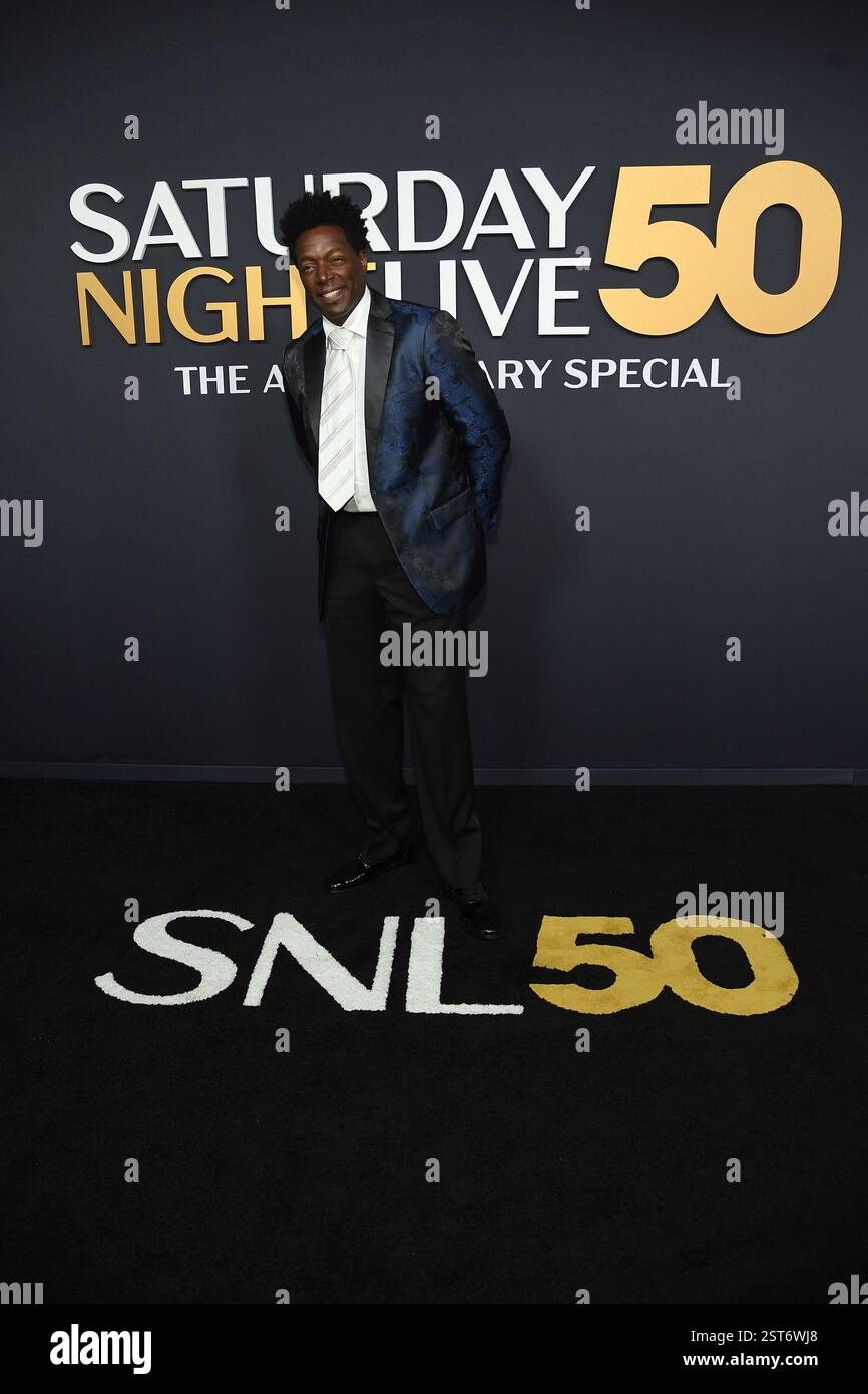 New York, USA. 16th Feb, 2025. SNL50: THE RED CARPET -- Pictured: Dean ...