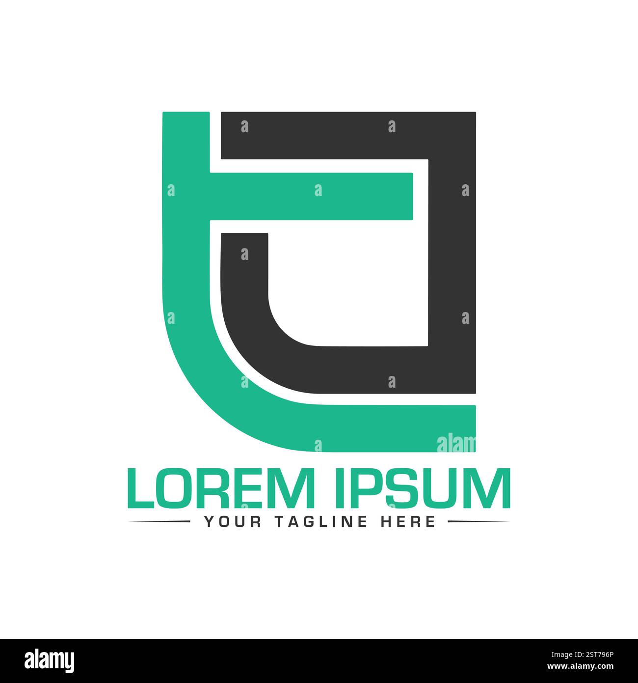 TJ Letter Logo Deisgn Stock Vector