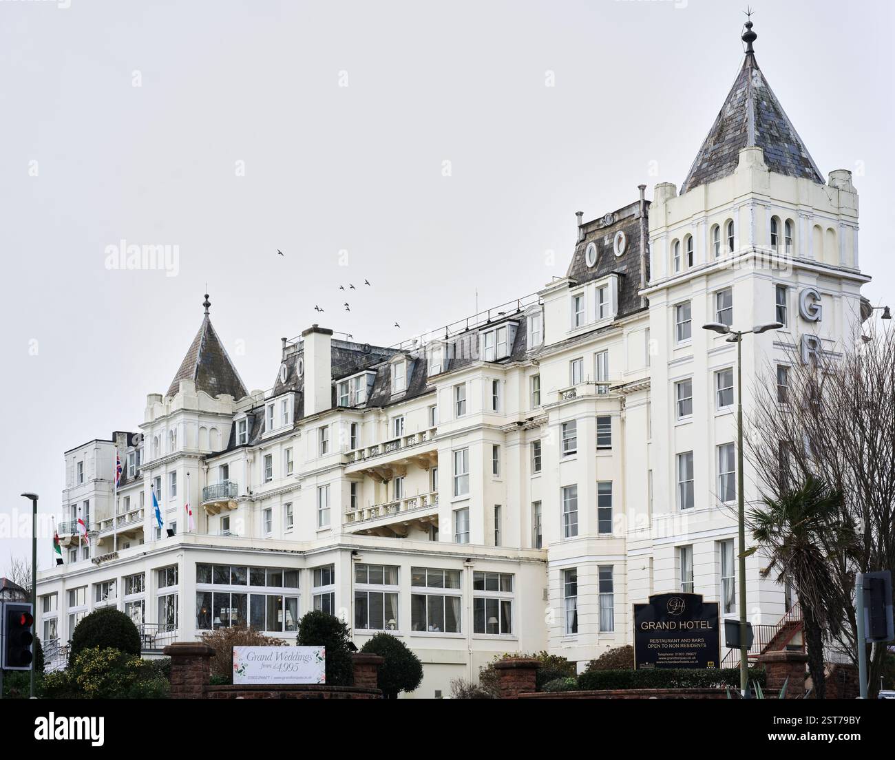 Grand hotel, Torquay, Devon, England. Stock Photo
