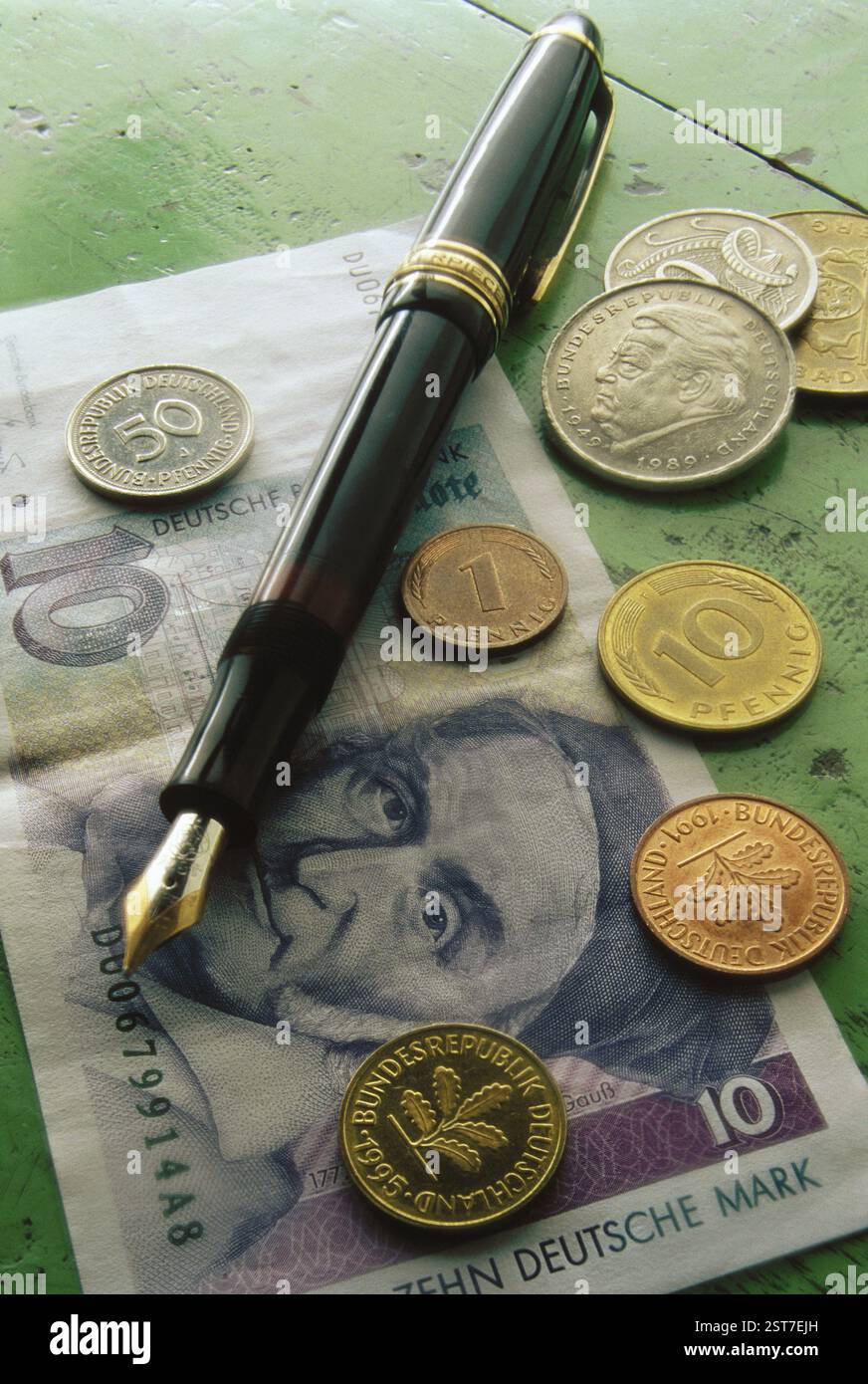 Money, Notes, coins, india Stock Photo