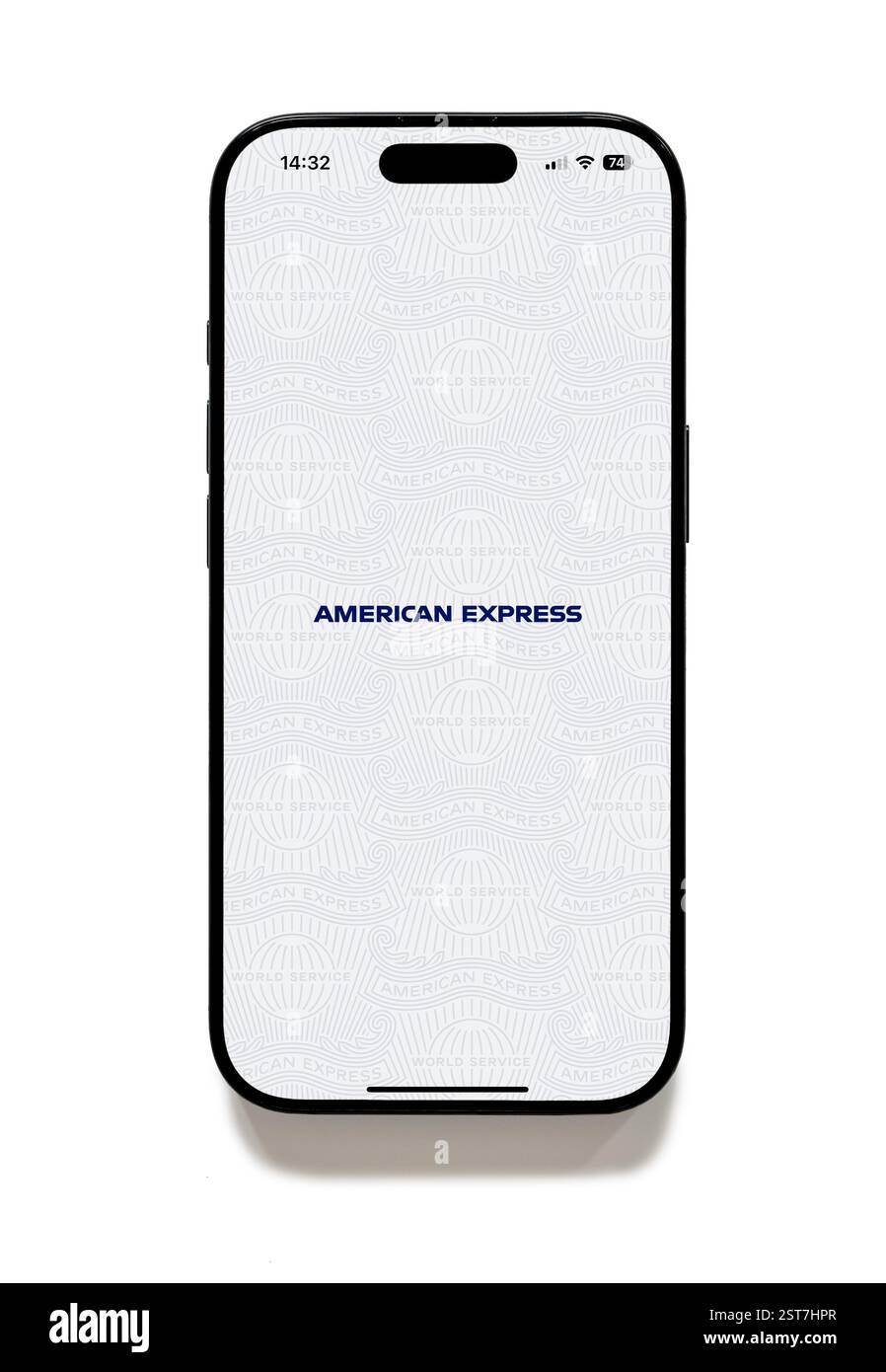 American Express online banking app on an iPhone 16 Plus Stock Photo