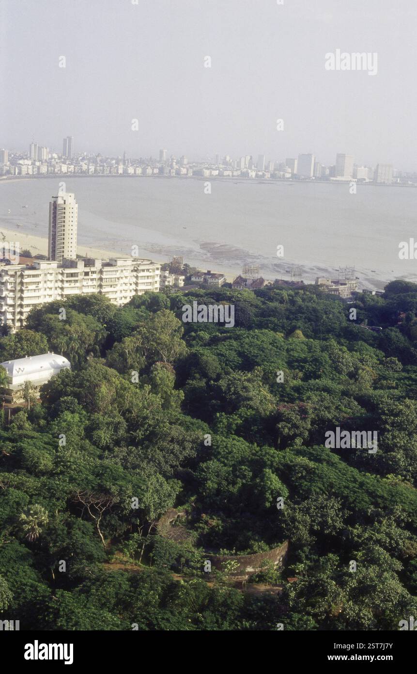 Parsi tower of silence, Bombay Mumbai, Maharashtra, India, Asia Stock Photo