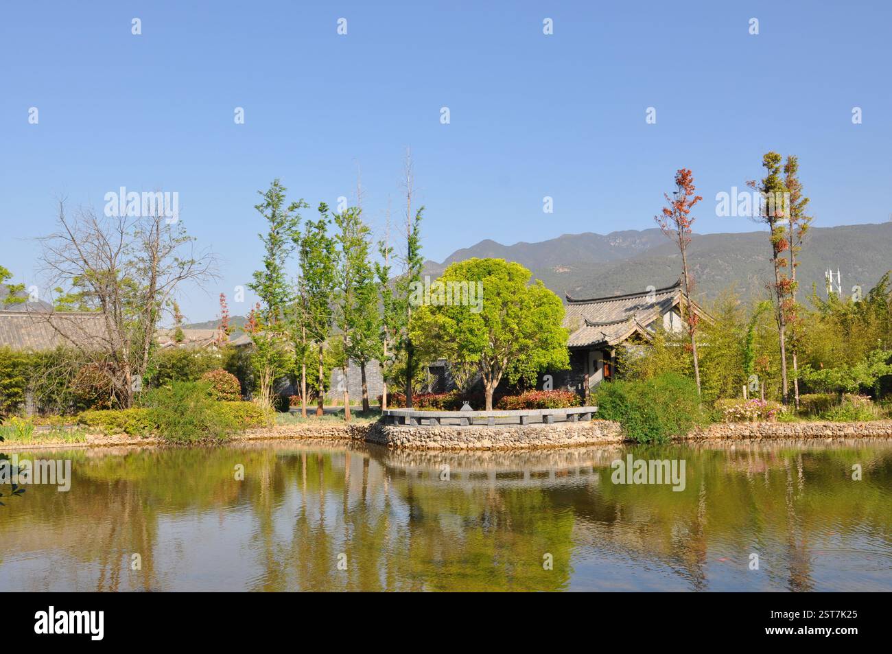 Leisure Moments by the Lijiang Lakeside, Serene Chinese Architecture ...