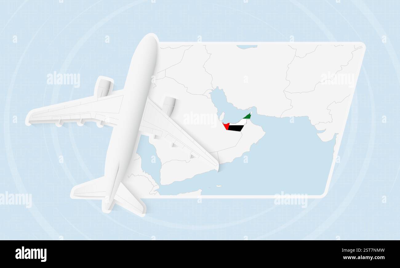 Emirates Flights Vector Aerial view emirates airline Stock Vector Images - Alamy