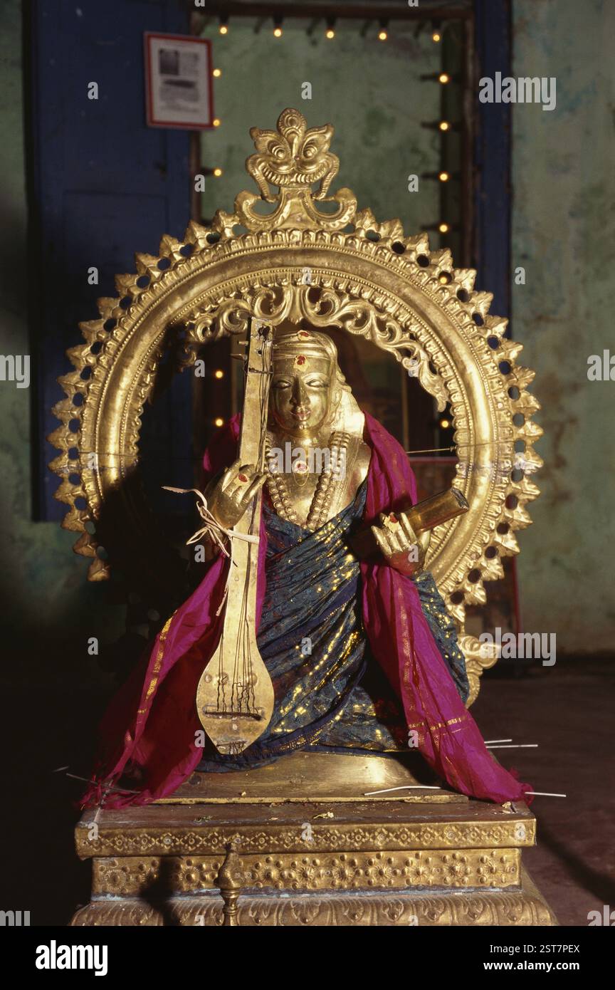 Musis Statue Bronze statue of saint Thiyagaraja one of trinity of karnatic music ...
