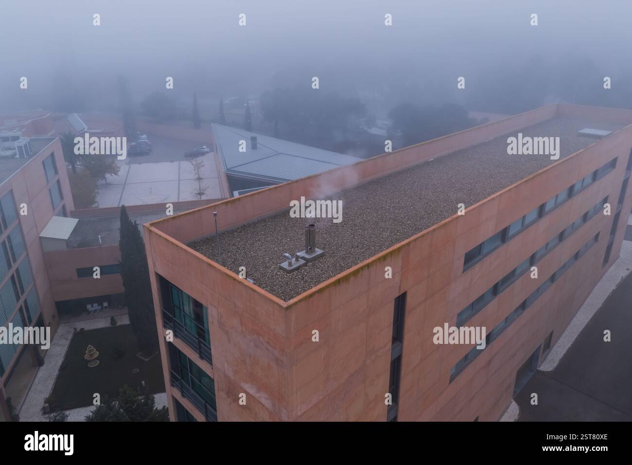 Aerial panoramic view fog hi-res stock photography and images - Alamy