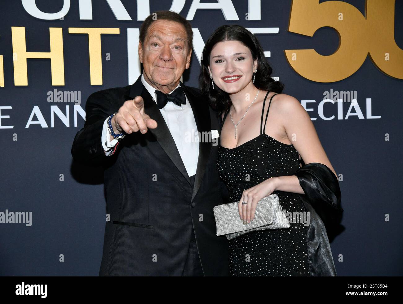 Joe Piscopo, left, and Olivia Piscopo attend the SNL50 The Anniversary