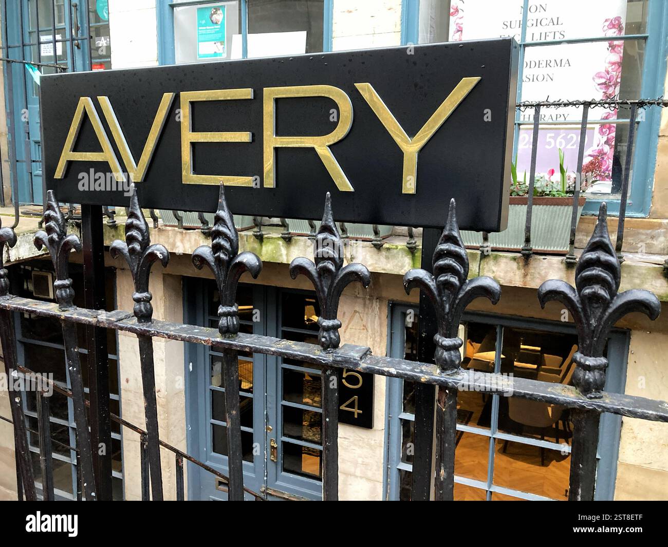 The Avery, a Michelin starred restaurant in Stockbridge, Edinburgh, Scotland - Smartphone Captured Stock Image