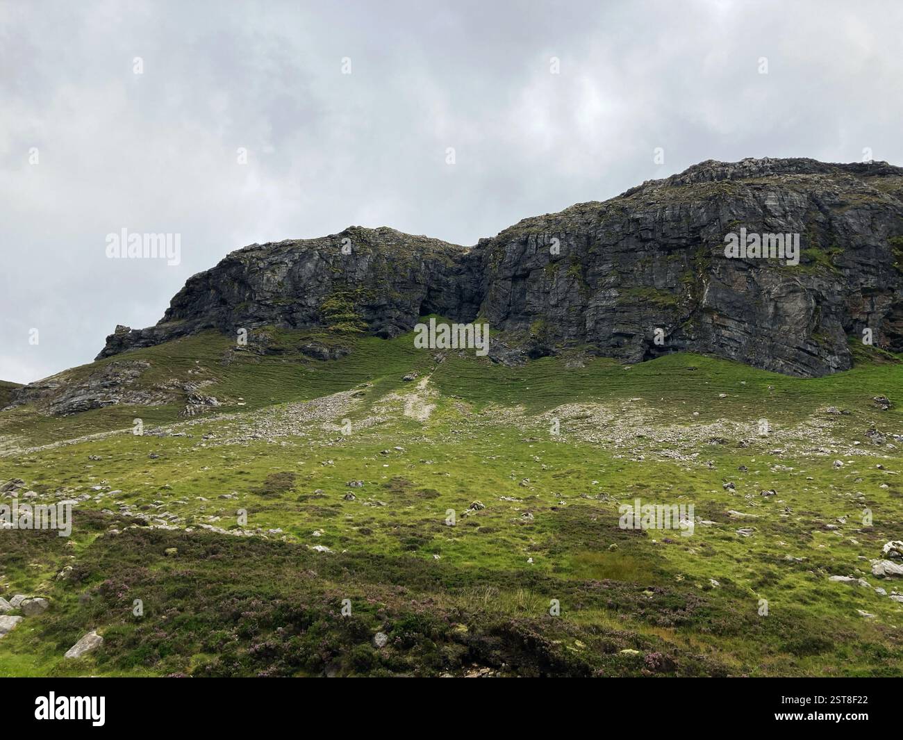The Bone Caves of Inchnadamph, a geological feature of a series of caves, Inchnadamph, Scotland - Smartphone Captured Stock Image