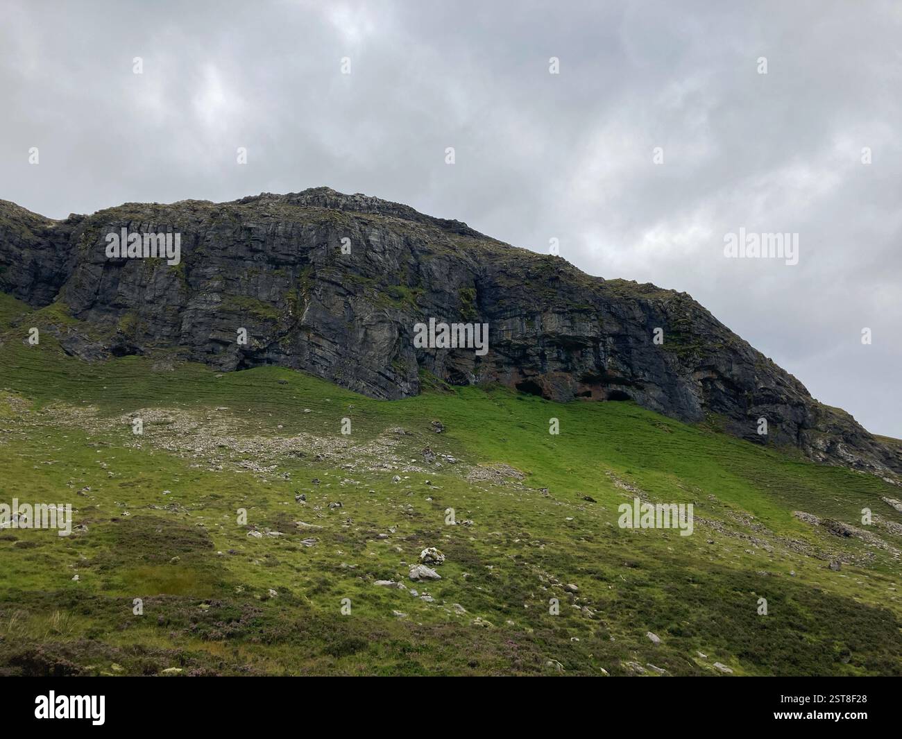 The Bone Caves of Inchnadamph, a geological feature of a series of caves, Inchnadamph, Scotland - Smartphone Captured Stock Image