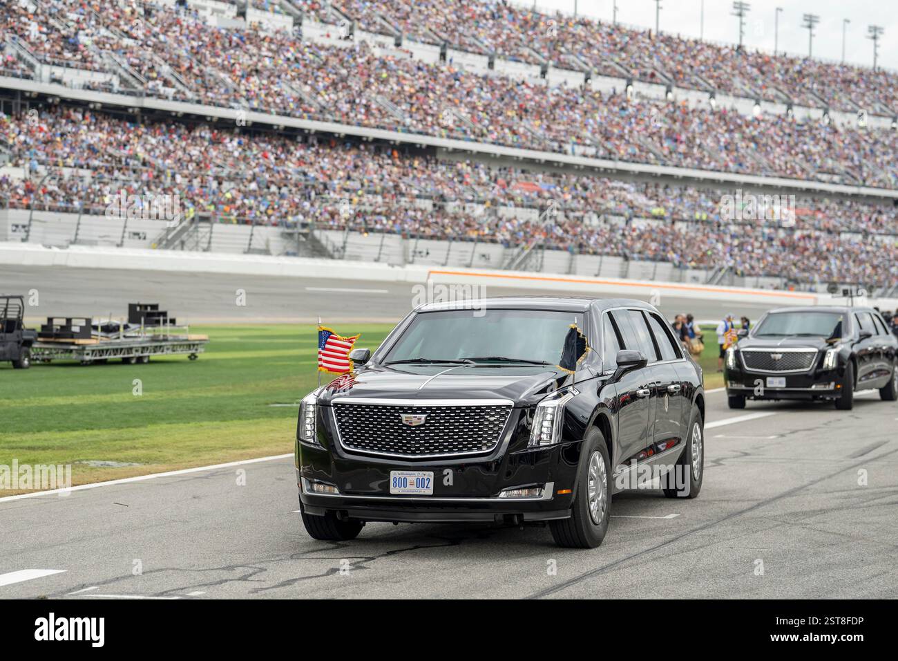 Daytona, United States. 16 February, 2025. U.S President Donald Trump ...