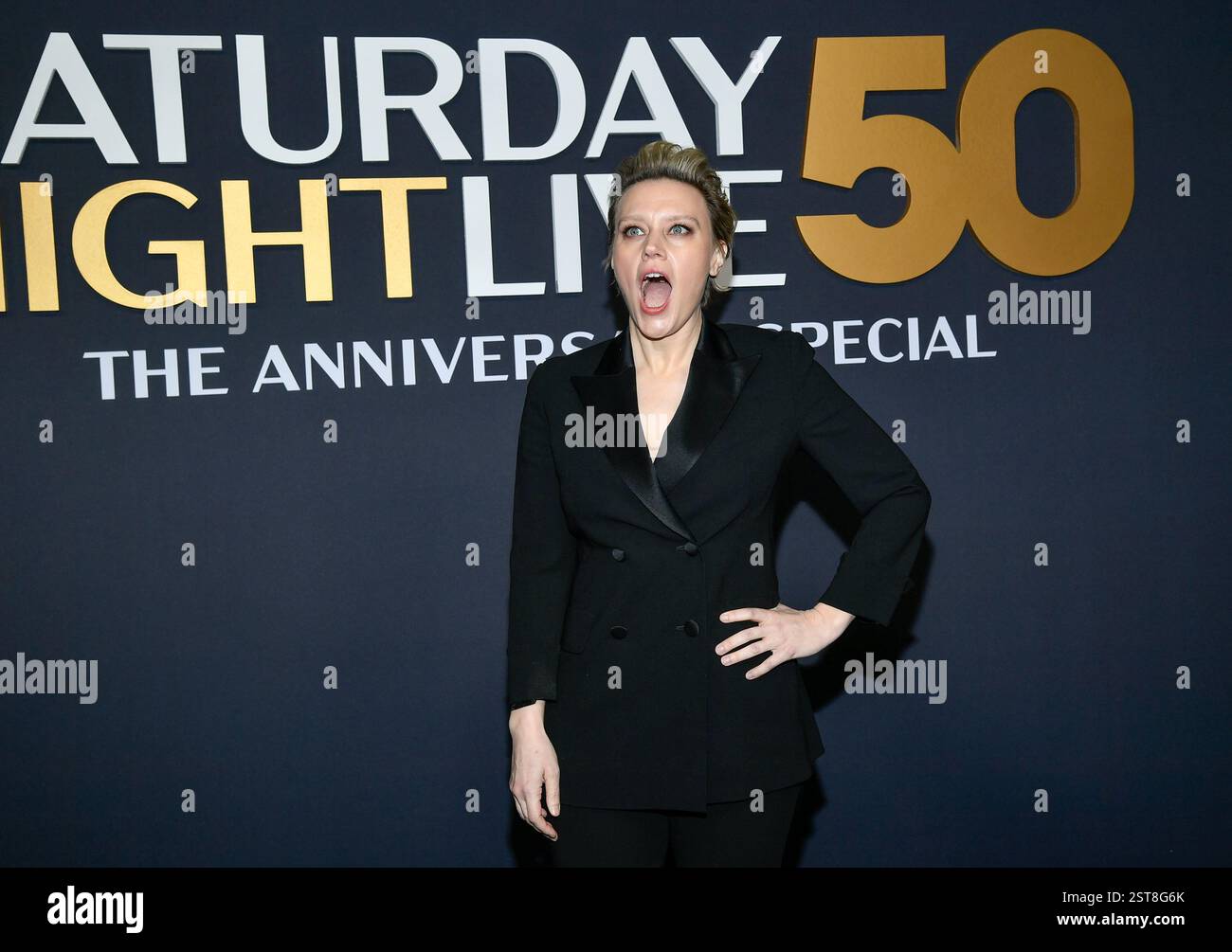 Kate McKinnon Attends The SNL50 The Anniversary Special At Rockefeller Kate Mckinnon Attends The Snl50 The Anniversary Special At Rockefeller Plaza On Sunday Feb 16 2025 In New York Photo By Evan 2ST8G6K 