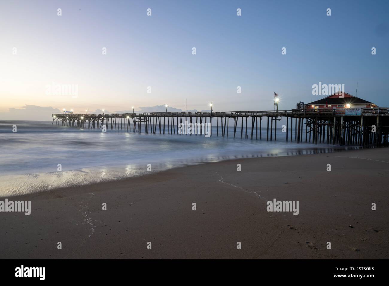 Rodanthe Pier at daybreak Stock Photo Alamy