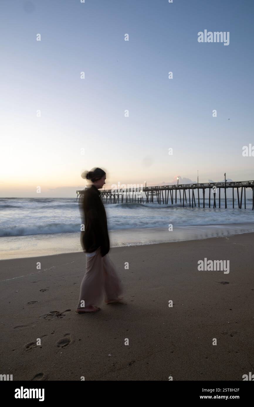 Barefoot woman walks alone in hi-res stock photography and images - Alamy