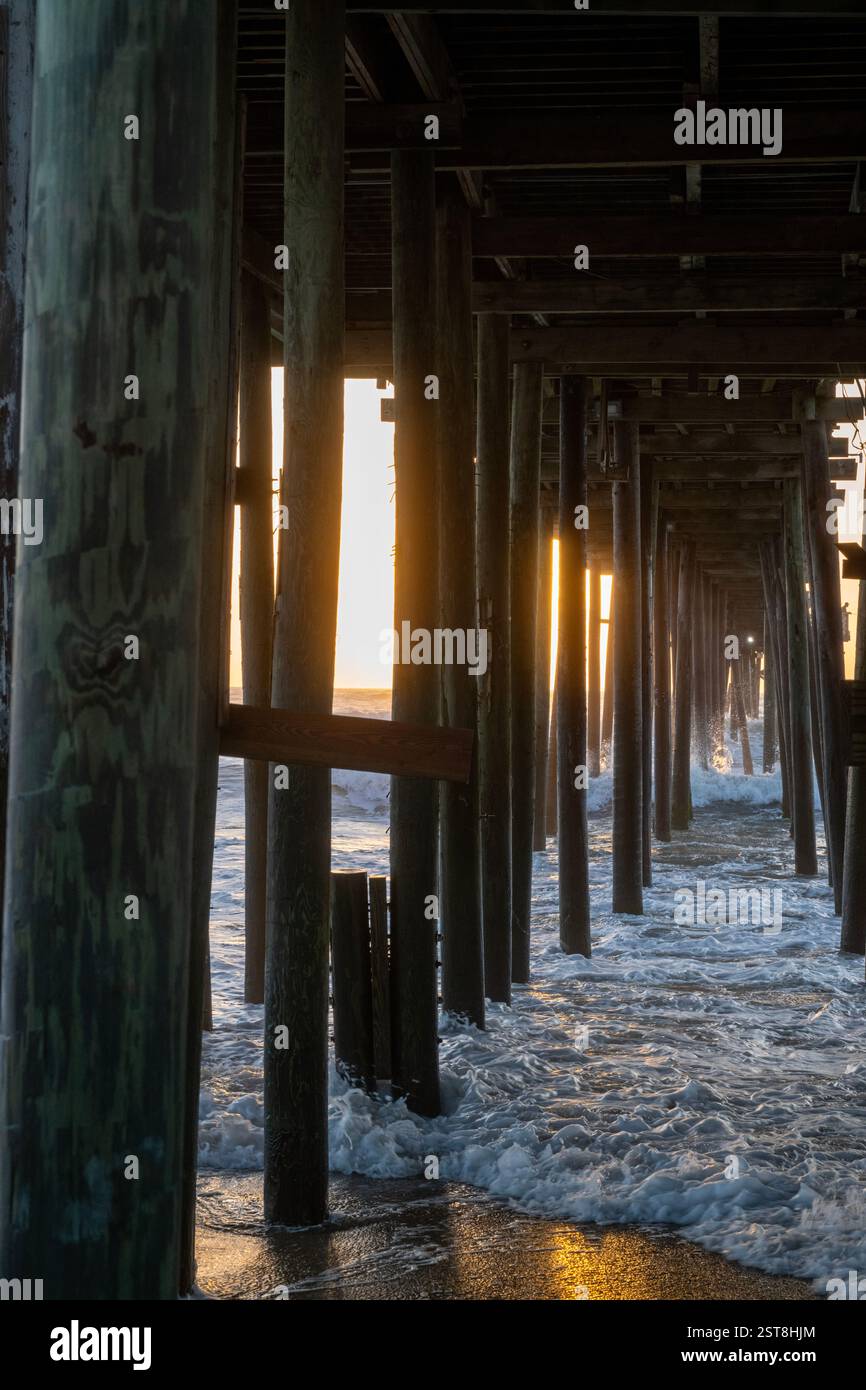 Rodanthe Pier at daybreak Stock Photo Alamy