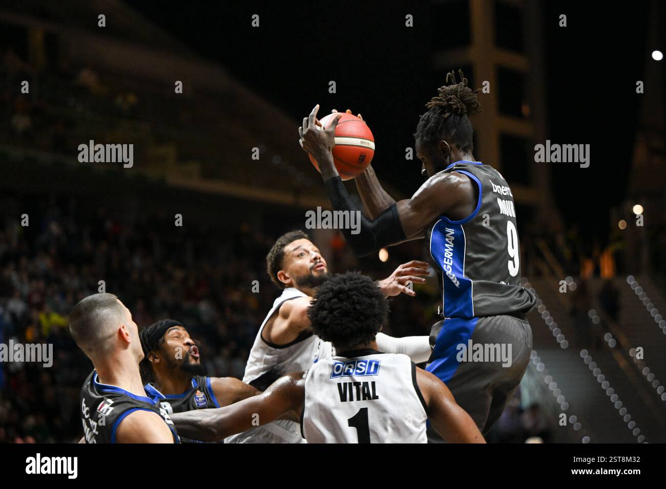 Italy. 12th Feb, 2025. Demetre Rivers of Germani Brescia in action ...