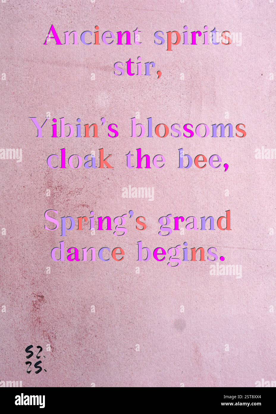 Ancient spirits stir, Yibin's blossoms cloak the bee, Spring's grand ...