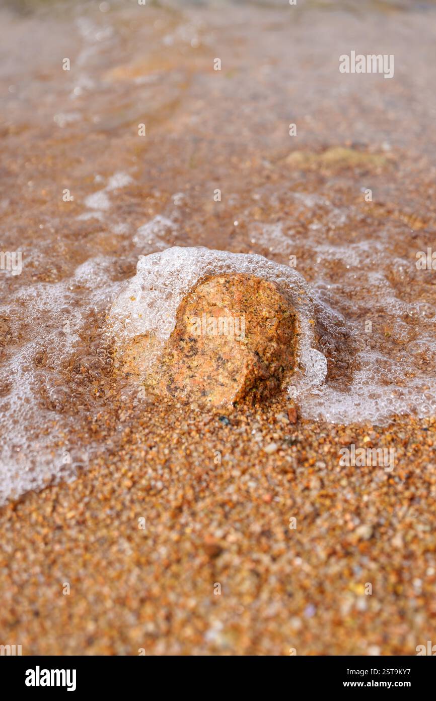 Pure water and sands, rocks, clean sky Stock Photo - Alamy