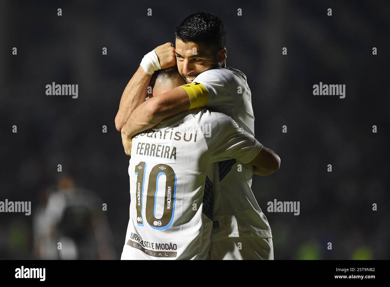 Rio de Janeiro, Brazil, November 16, 2023. Football player Luis Suarez from the Grêmio team, during a match against Botafogo for the Brazilian Champio Stock Photo
