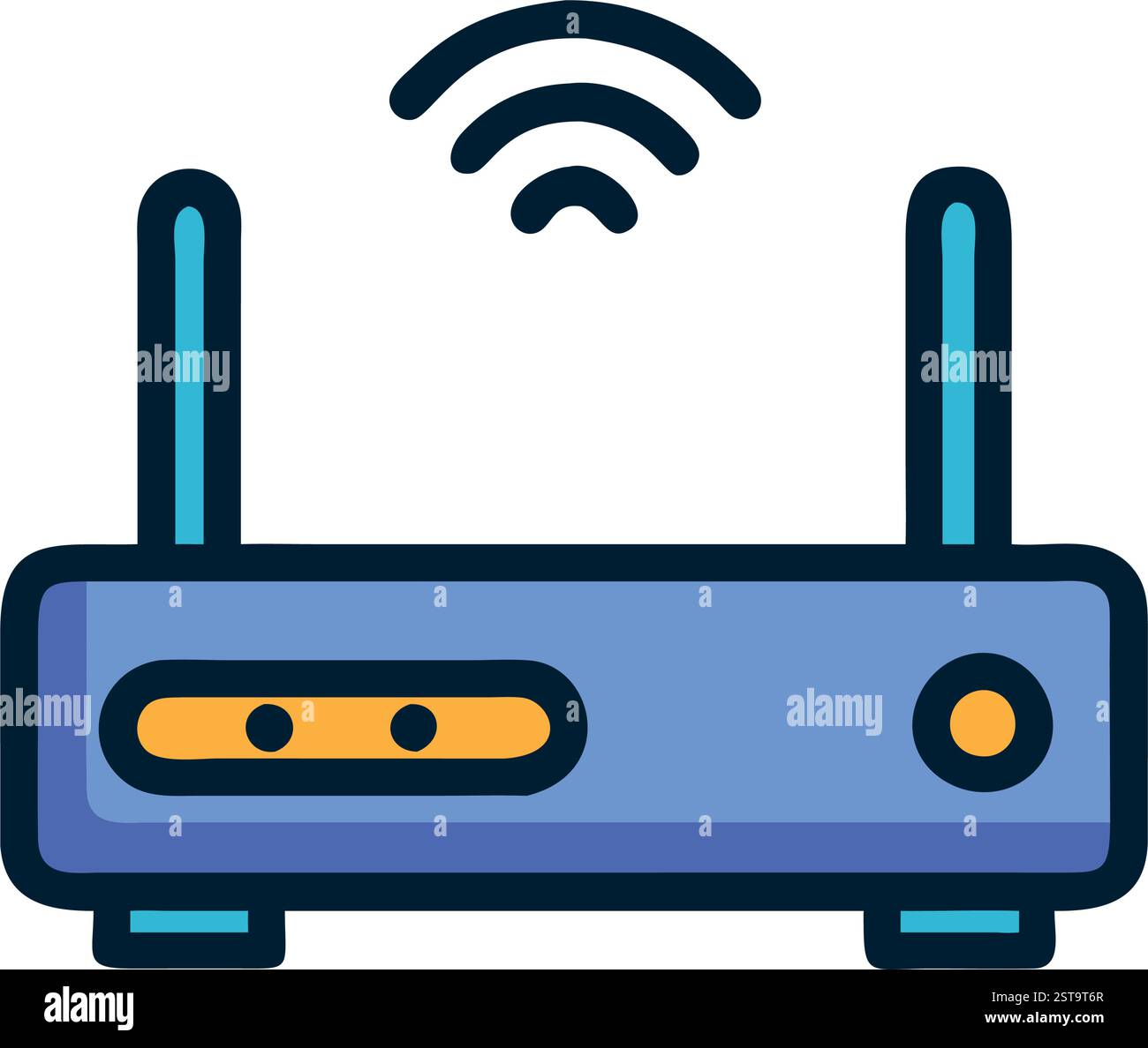 Telecomunication router wifi icon Stock Vector Image & Art - Alamy