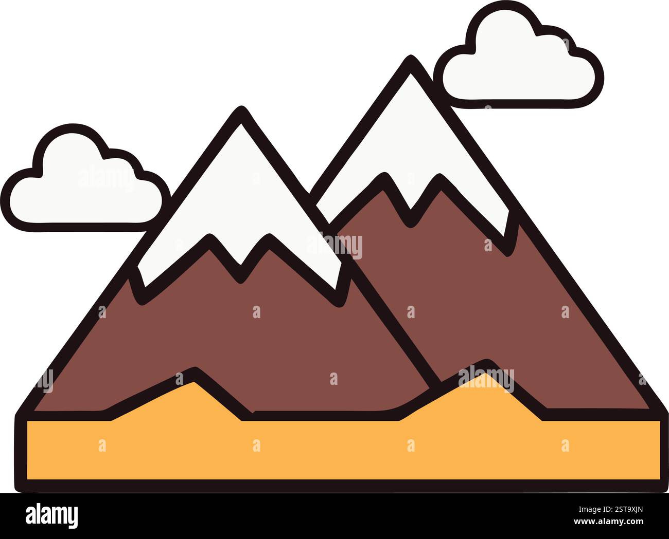German landscape mountain Stock Vector Images - Alamy