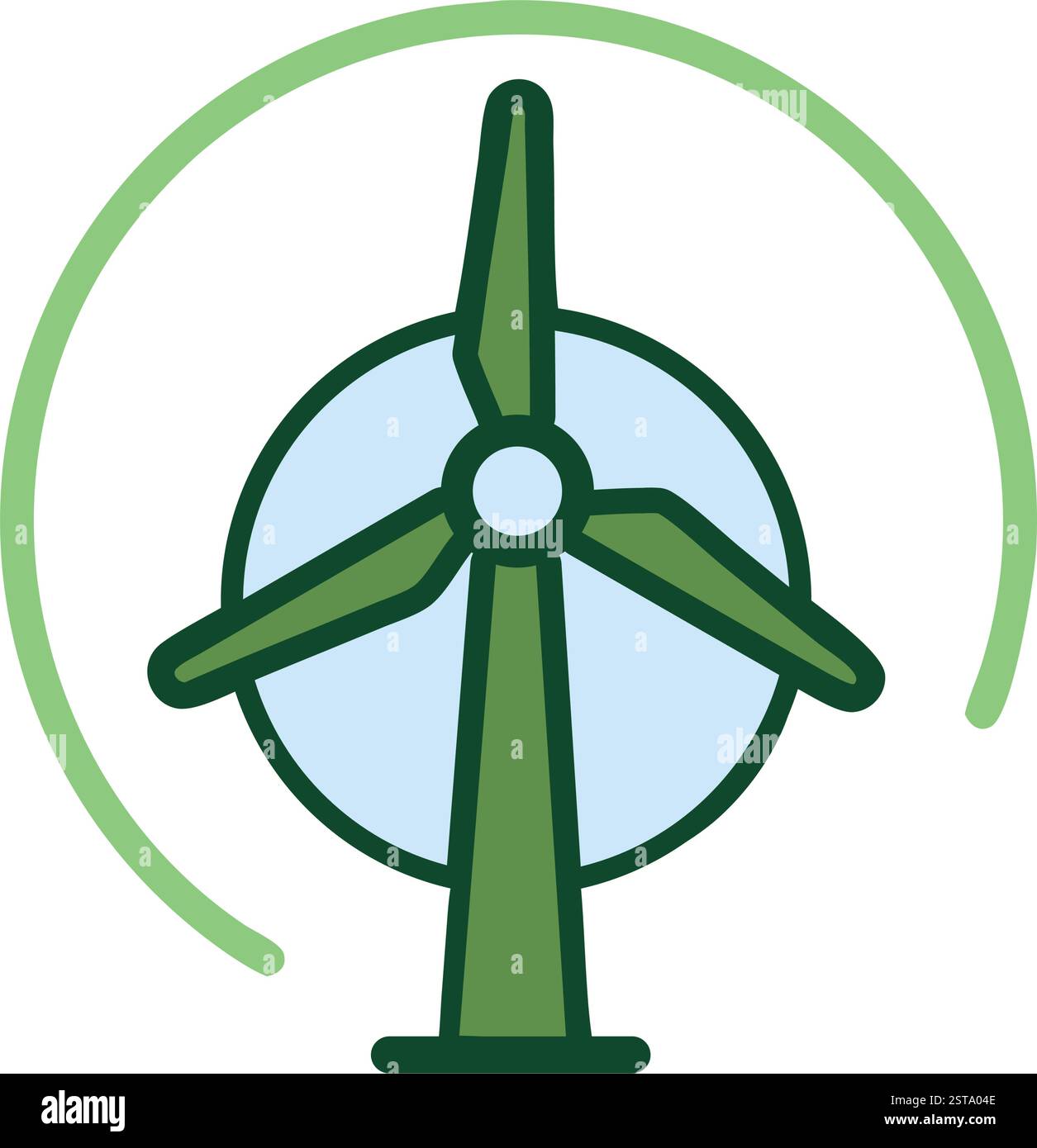 Wind turbine sustainable energy icon Stock Vector Image & Art - Alamy