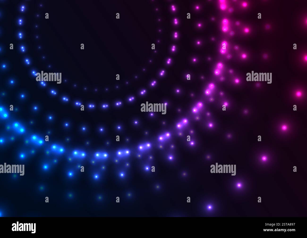 Blue ultraviolet neon laser dotted circles technology background ...