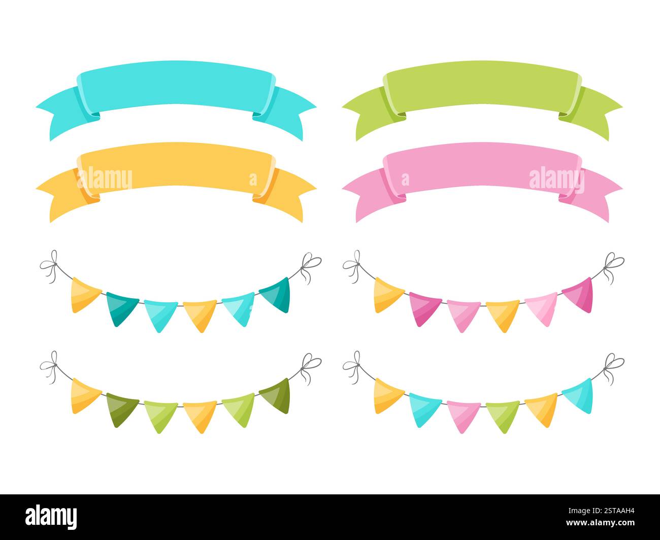 Various festive items decorations Stock Vector Images - Alamy