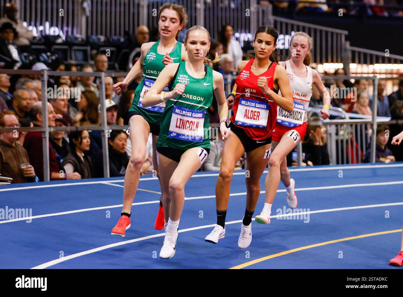Feb 08, 2025; New York City , New York, USA Athletes compete during the Nike High School Girl’s