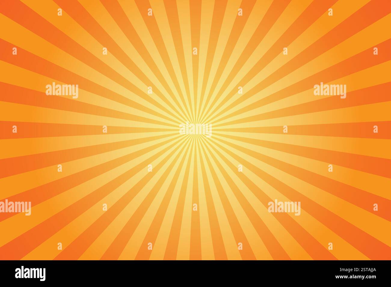 Abstract orange sunburst background with radial rays Stock Vector Image ...