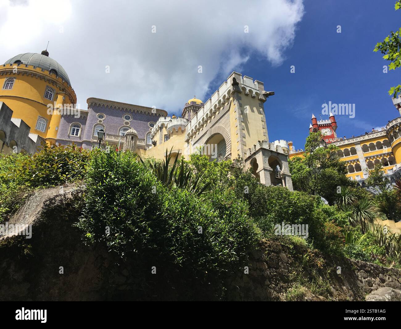 Pena Palace Brightly Colored Fairytale like Castle Perched On A 