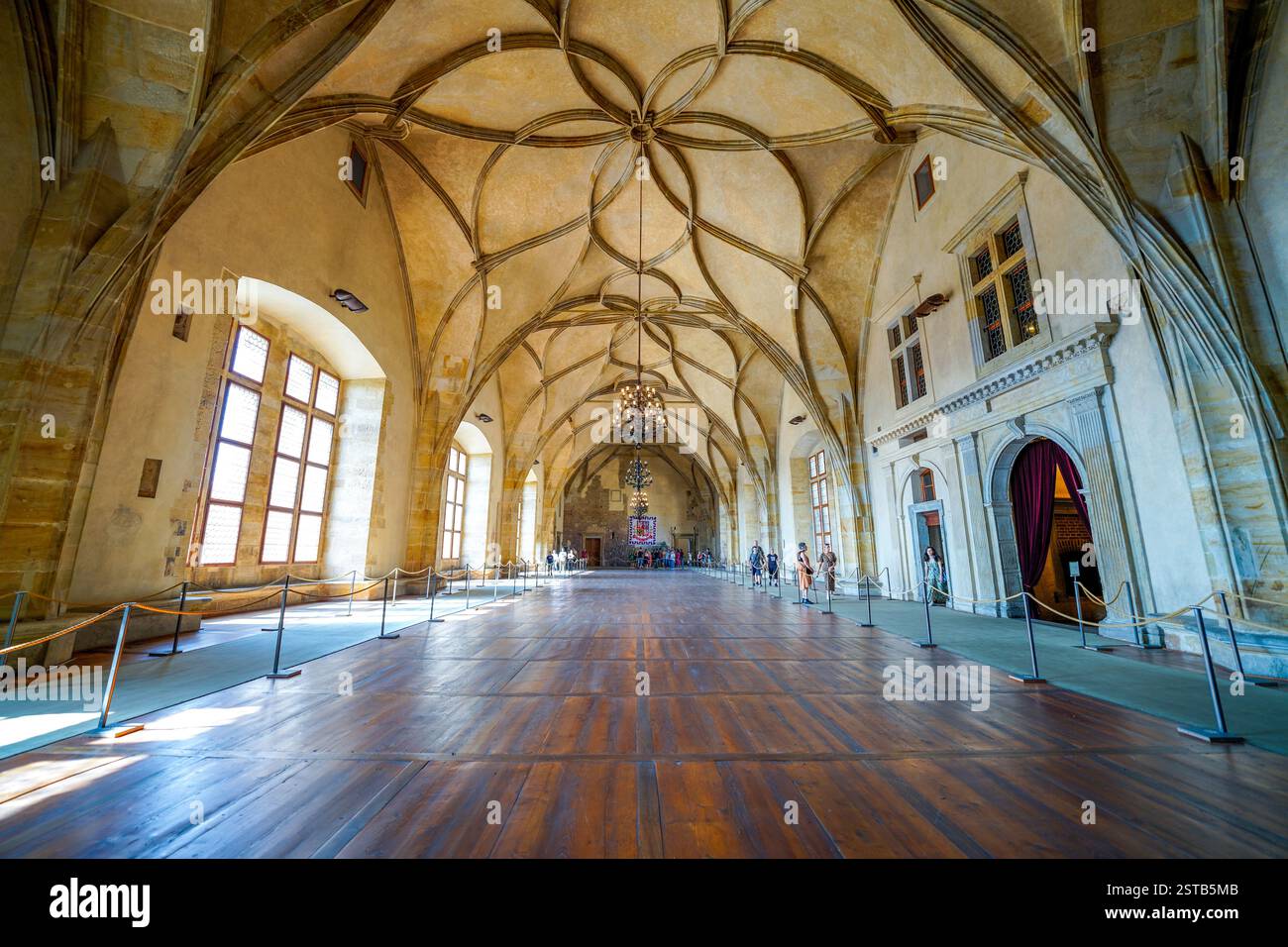 Inside The Prague Castle With The Old Royal Palace Interior Hall inside-the-prague-castle-with-the-old-royal-palace-interior-hall