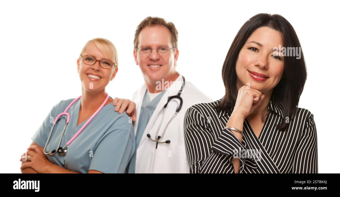 Hispanic female doctor male hi-res stock photography and images - Alamy